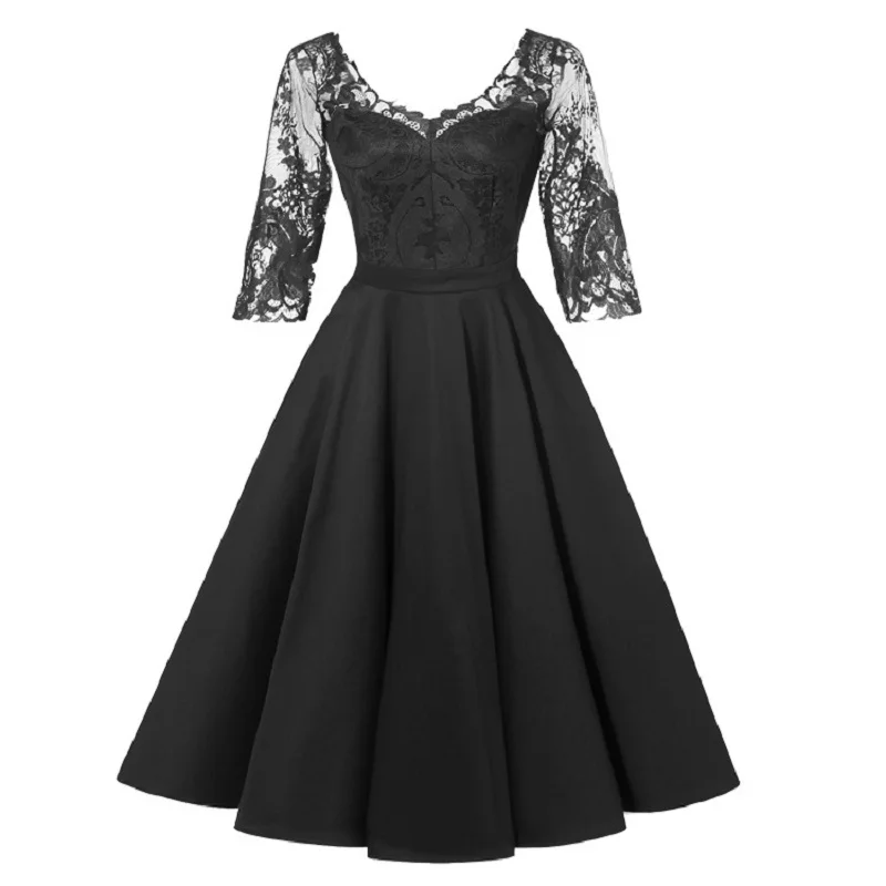 Банкетные платья, дизайн, элегантное платье подружки невесты, шифоновое платье для выпускного вечера, v-образный вырез, шифоновое длинное свадебное платье - Цвет: black