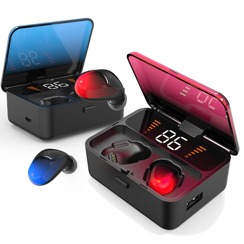 

Touch Control Bluetooth 5.0 EDR Earphone Wireless Stereo Music Noise Canceling Call Binuaral Earbuds Waterproof Sport Headset