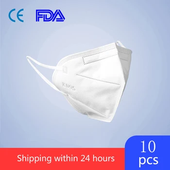 

10 Pcs KN95 Mask CE Certification Face Mask FFP3 Mouth Mask Anti Smog Strong Protective Than FFP2 KF94