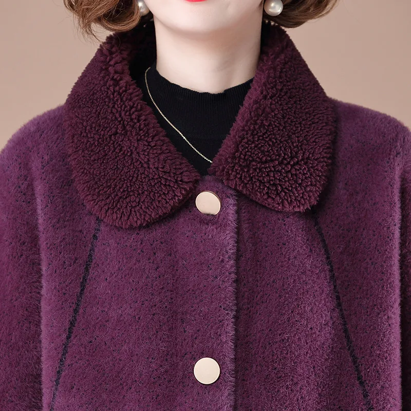 Women Winter Jacket High Quality Thick Faux Mink