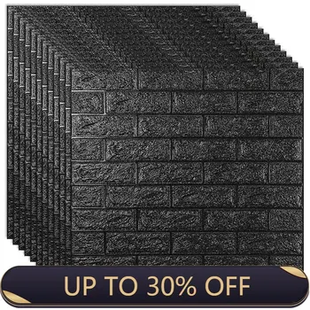 

3D Wall Stickers Imitation Brick Bedroom Decor Panel Self-adhesive Wallpaper for Living Room Kitchen TV Backdrop Home Decoration