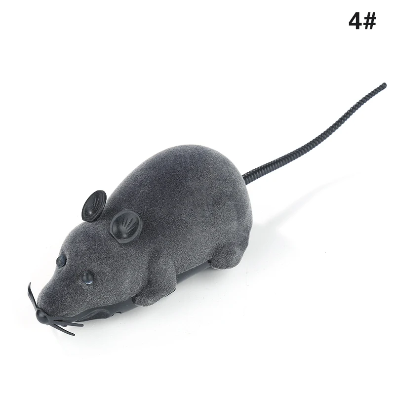 Plush Mouse Mechanical Motion Rat Wireless Remote Electronic Rat Kitten Novelty Funny Pet Supplies Pets Gift Cat Toys Cat Puppyt 