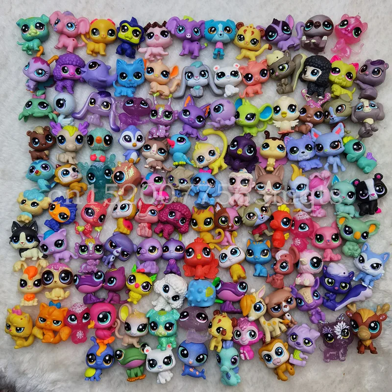 12pcs  2-3cm Old Pet Toys Cat Puppy Figure Mini dolls Toy Figures Classic Little Pet Cat Dog Animal Action figures Toys - 2