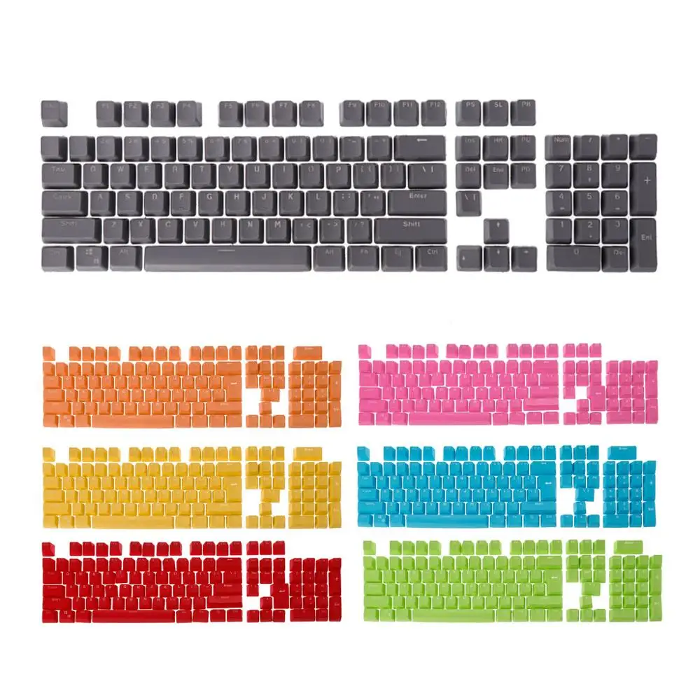 104 ключ Doubleshot полупрозрачная клавиатура Keycaps светильник с подсветкой для вишневая клавиатура MX