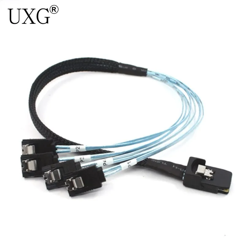 Внутренний кабель для жесткого диска MINI SAS 4i SFF 8087 36P To 4 SATA 7Pin HDD 1 м|cable hard disk|hard drive