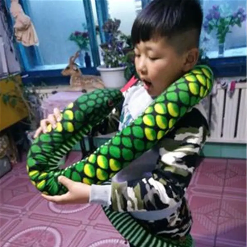 110'' Giant Snake Pillow Likelife Stuffed Animal Plush Doll Soft Toy Party Gifts 