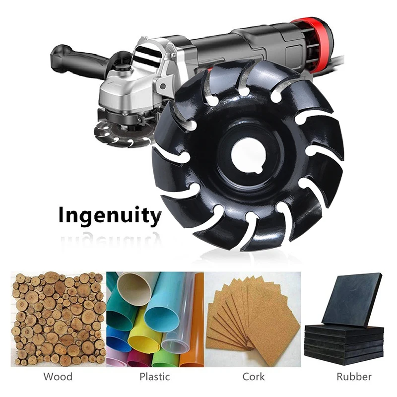 

Wood Shaping Disc Angle Grinder Disc 12T Wood Carving Disc Manganese Steel Wood Working Tool For 100mm Angle Grinder Disc