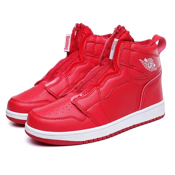 

2020 New Spring Autumn Unisex zipper bling shoes Male red white High Tops Men Super cool Shoes Couple Glitter Flats sneakers