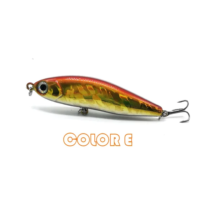 2021 New Arrivals Fishing Bait TP160 Full Depth 70MM 13G 7 Various Colors High Quality Hooks Sinking Pencil Lures For Fishing Color E