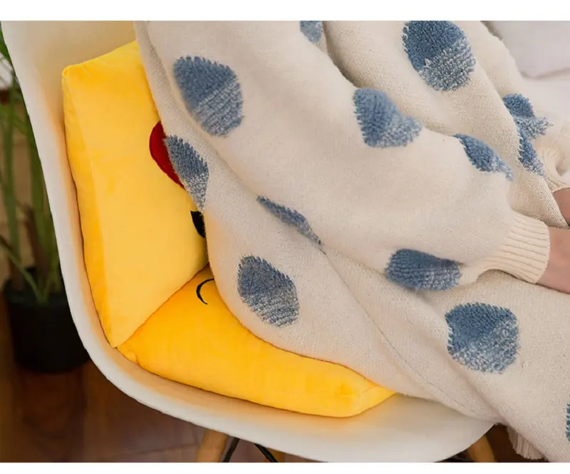 Office New Style down Cotton Expression Square Seat Cushion QQ Expression Square Pillow Sofa Lumbar Support Pillow
