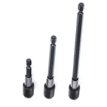 

3x Extension Rods + Corner Screwdriver Lengthen Quick Release Fixed Drill Bits