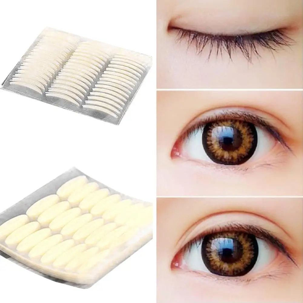 

Hot 48Pcs Super-sticky Wide Narrow Double Eyelid Sticker Eye Tape Beauty Makeup Tool