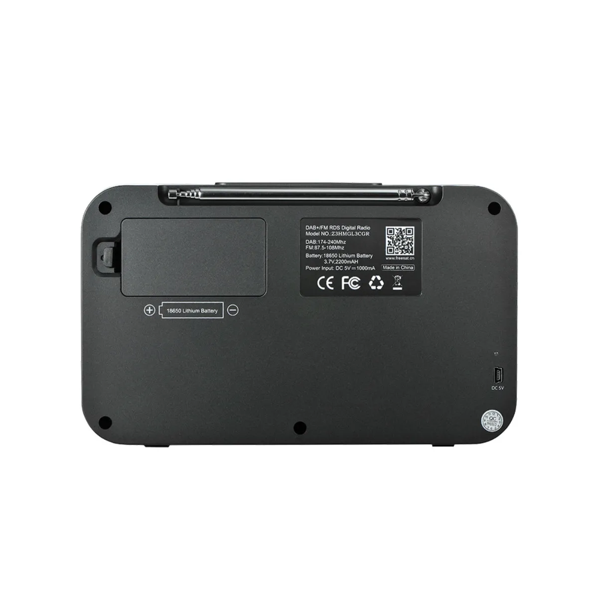 Обновленная версия DAB+ DAB fm RDS полнодиапазонное цифровое радио 2,4 ''lcd TFT дисплей Будильник переносное цифровое радио для подарка старца