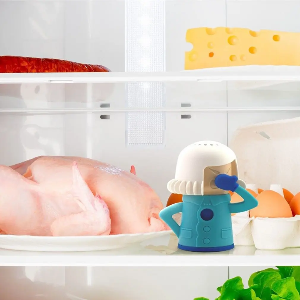 Figure Shape Microwave Oven Deodorant Container Fridge Deodorizing Cleaner Cooking Kitchen Gadget Tools With Package