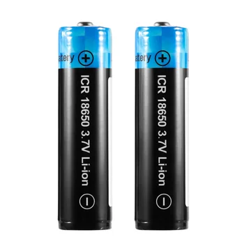 

2PCS High Capacity 3.7V 18650 2600mah Rechargeable Lithium-ion Batteries for LED Flashlight Headlamps Search Lamp