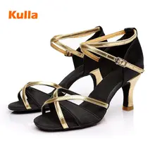 Новинка; обувь для латинских бальных танцев; женские туфли на высоком каблуке 5/7 см, для тех, кто хочет Сальса Танцы обувь мягкая подошва танцевальная обувь для дам