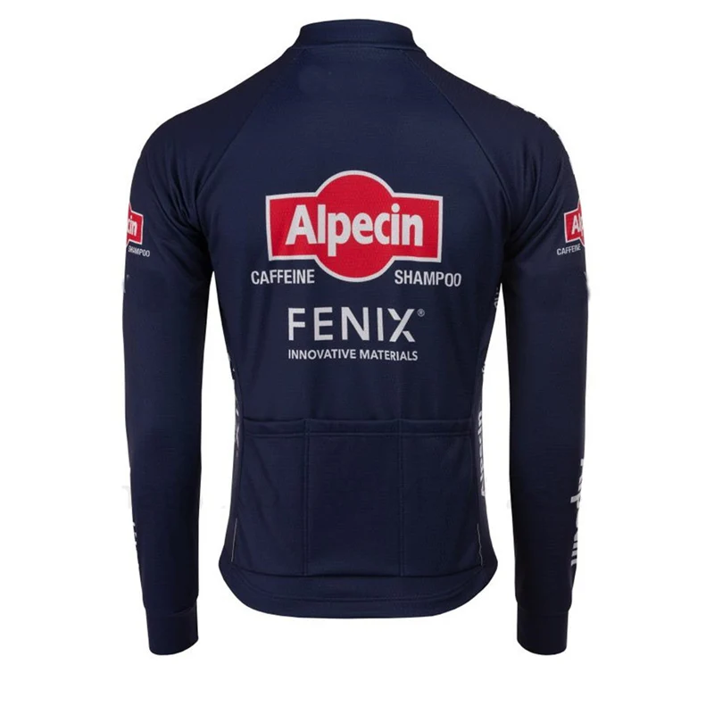 Alpecin Fenix зимняя одежда вельветовый костюм для велоспорта с длинным рукавом