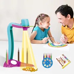 Projecteur pour l'apprentissage préscolaire des enfants, nouvelle collection 2022, Projection, peinture, Table à dessin, bureau, jouets de peinture, DIY bricolage 