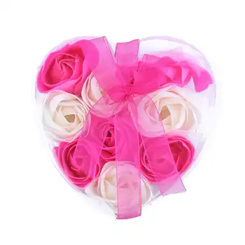 

9Pcs Scented Rose Flower Petal Bath Body Soap Wedding Party Gift