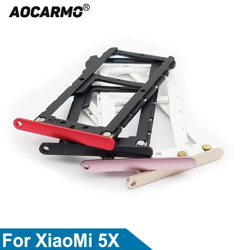 

Aocarmo Sim Card For Xiaomi Mi 5X SIM Tray MicroSD Slot Holder Replacement Parts