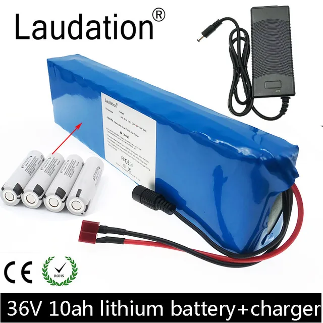 US $73.50 laudation 36V 10ah electric bicycle battery pack 36V 18650 battery pack 500W High Power and Capacit