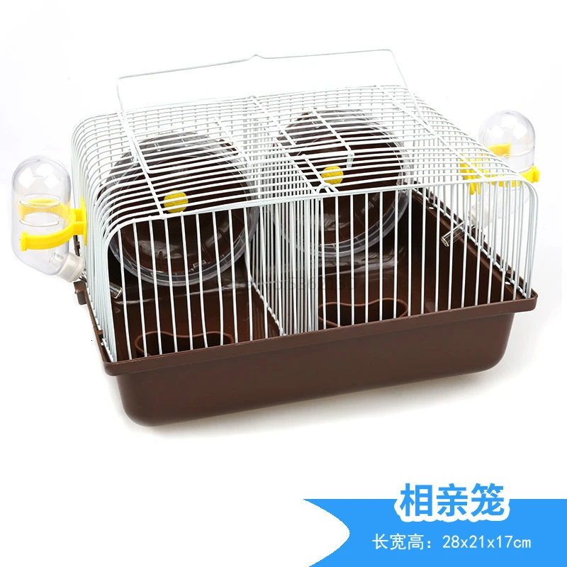 Многоцветный Hamster cage golden silk bear nest villa hamster supplies double-decker villa castle small pastoral - Цвет: Многоцветный