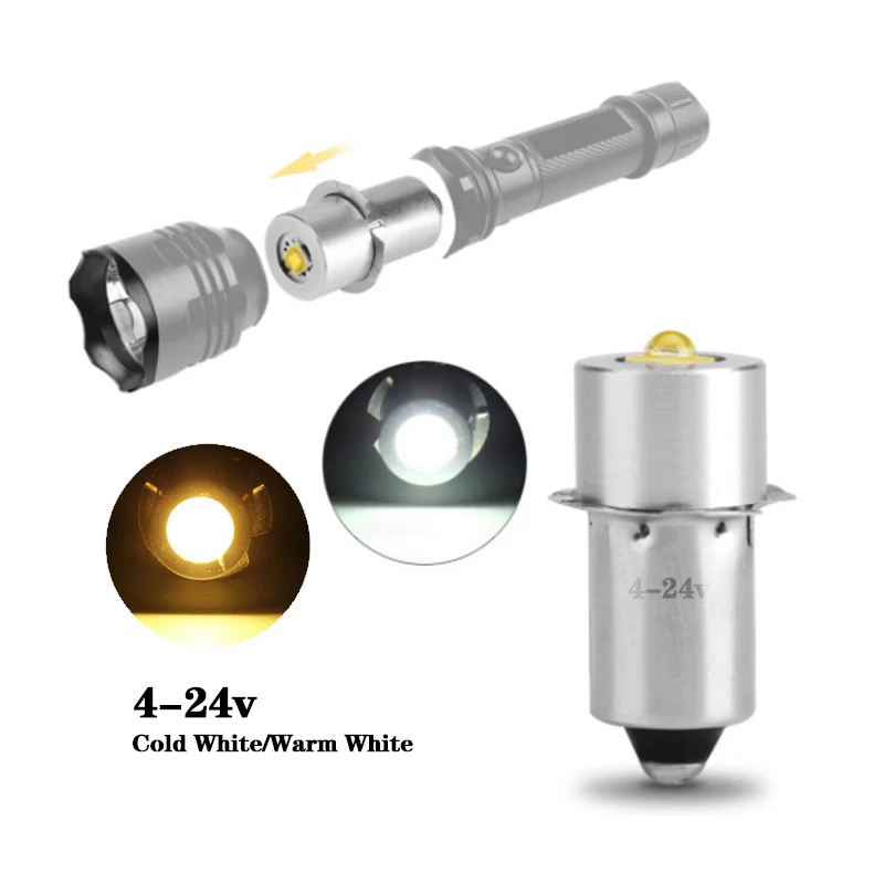 E10 3W 624V LED Flashlight Bulb Replacement Part Conversion Kit Bulbs For Maglite 320 Cells C