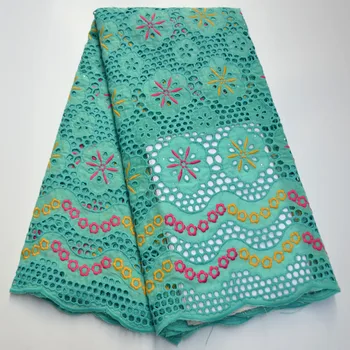 

new design african voile lace fabric 2020 high quality swiss voile lace 100% cotton african lace Fabric with stones TV4-56