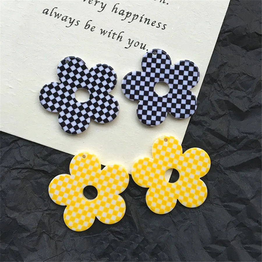 

Фурнитура для бижутерии «сделай сам», подвески из смолы в форме цветка, 40 шт., 35 мм, цветочные модные серьги, подвески для ожерелья, аксессуары для украшения одежды