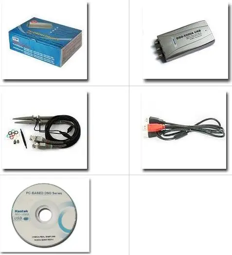 Hantek DSO2150 150MSa/s PC USB цифровой осциллограф 2CH 60 МГц анализатор