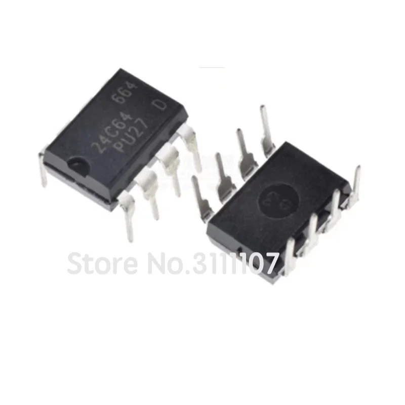 

10PCS/Lot 24C64 DIP8 AT24C64 AT24C64N Chip Integrate DIP-8 NEW