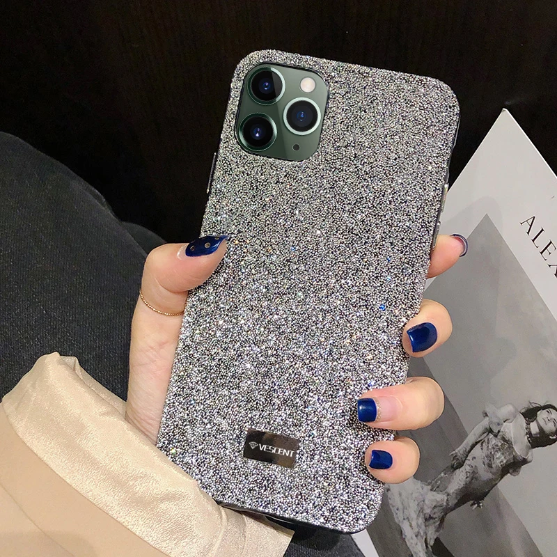 Luxury Bling Glitter Diamond Case For iPhone 13 11 Pro /12 /11 Pro Max 7 8 Plus  Cover For iPhone Xr Xs Max Fashion Case Fundas cute iphone se cases