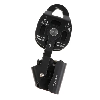 

25KN Hauling Pulley for 8mm-12mm Rock Climbing Rope with Cam Process Clamp