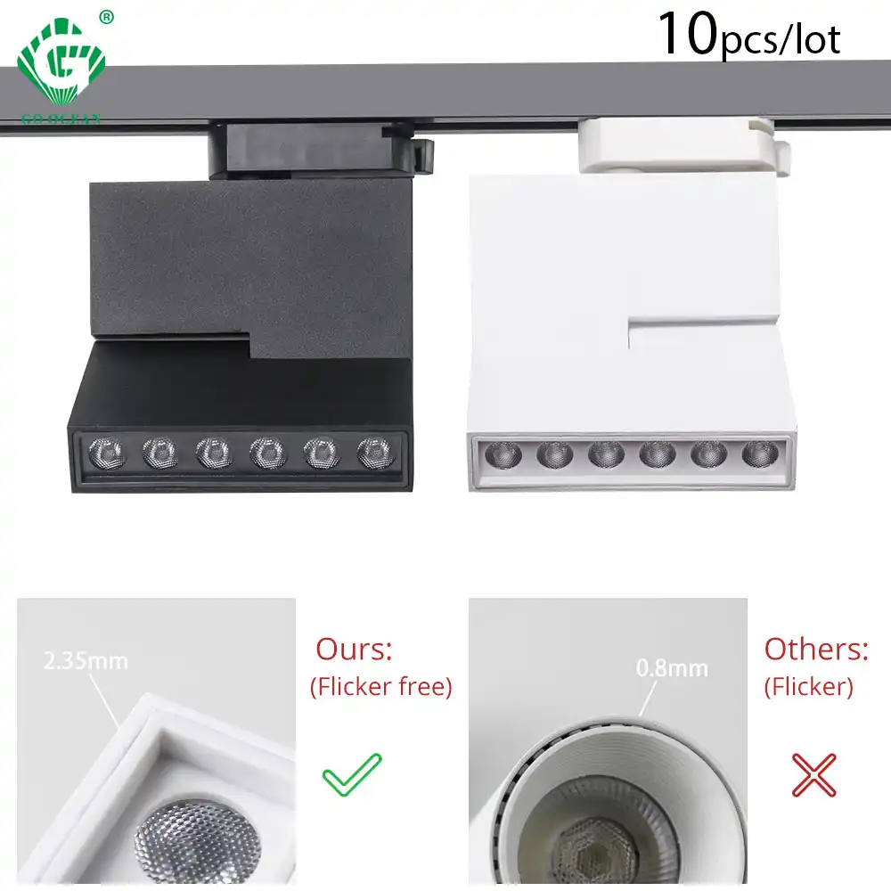 12w 18w Modern Led Track Lights 2 3 4 Wire Rail Track Light