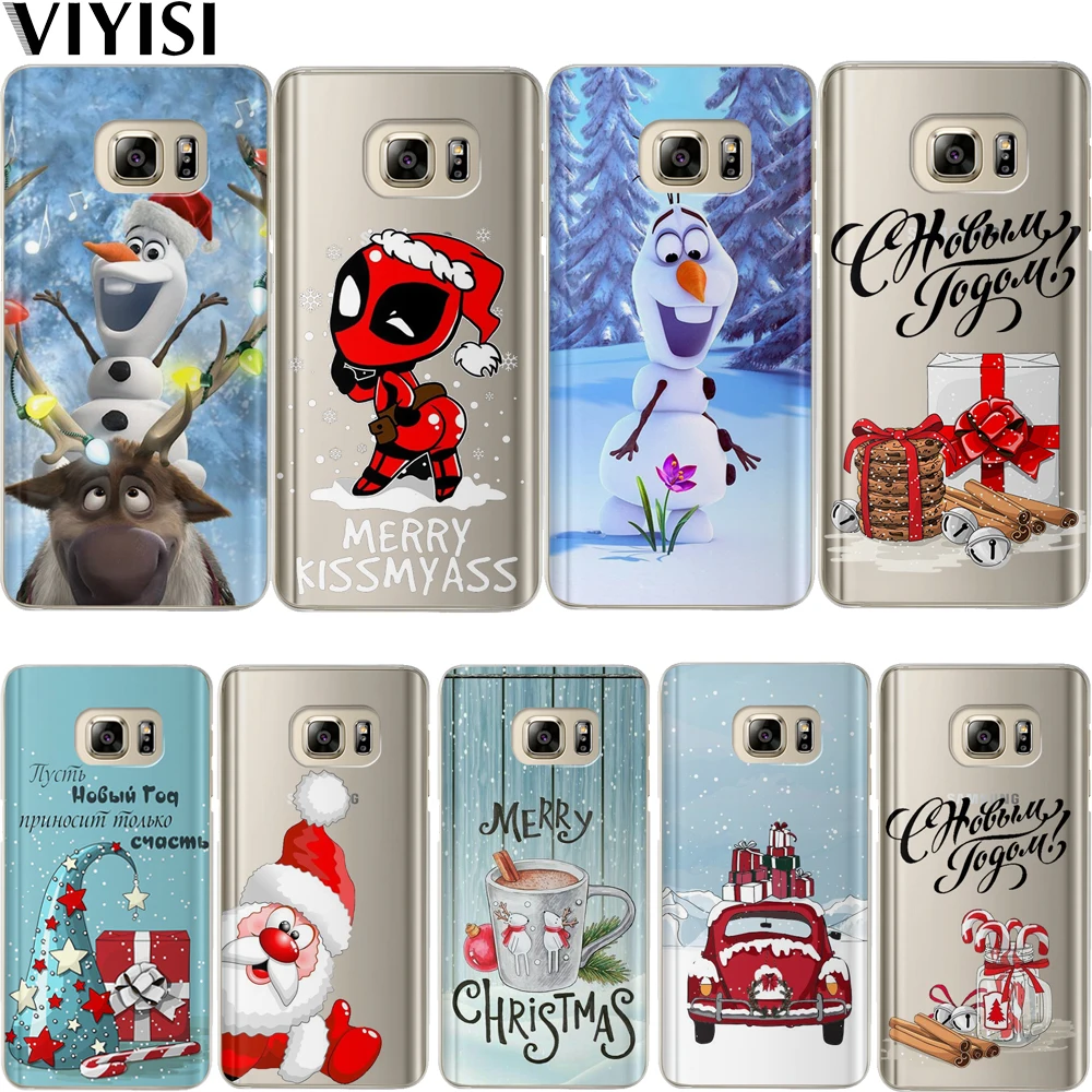 

Case Cute Deadpool Christmas Snowman For Samsung Galaxy s8 Case S9 Plus S6 S7 Edge S10 Note 8 9 10 Coque Etui Cover Soft Silicon