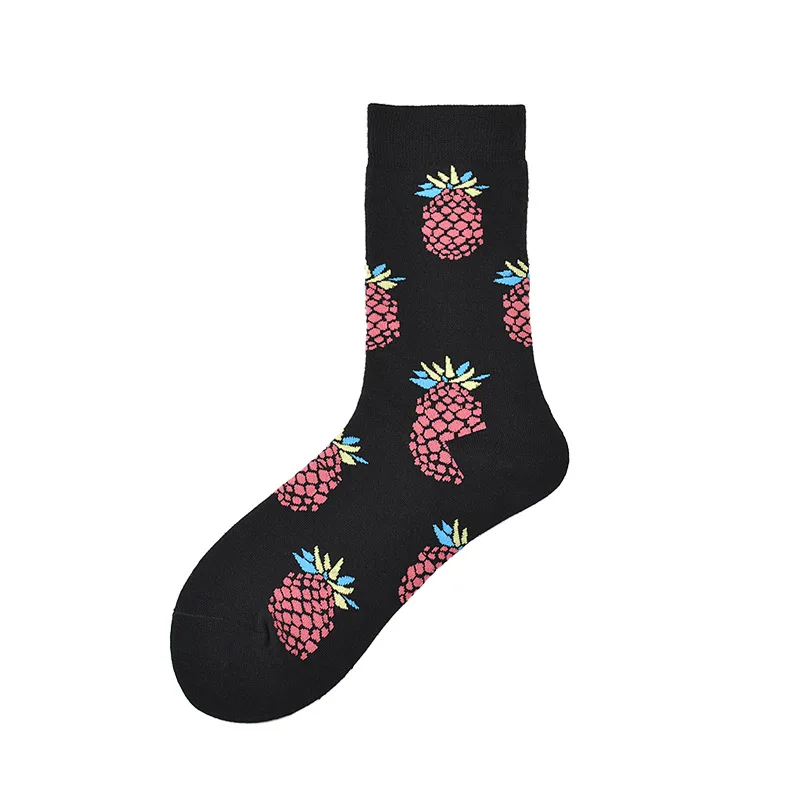 Скейтборд Chaussette Homme модные мужские носки с фруктами ананас черешня в европейском