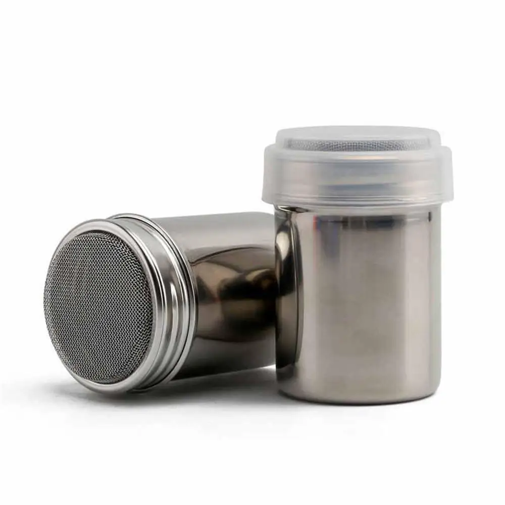 Stainless Steel Coffee Chocolate Shaker Powdered Sugar Flour Fine Mesh
