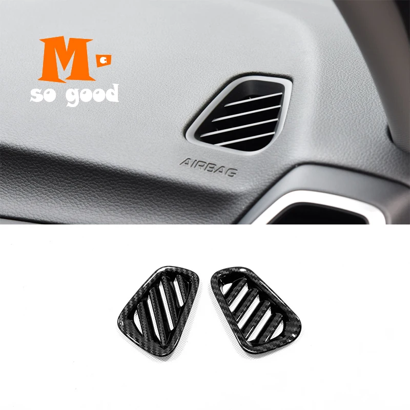 ABS Matte/Carbon fibre For Hyundai Tucson 2019 Car front Small air outlet Decoration Cover Trim Styling Accessories 2pcs | Автомобили и