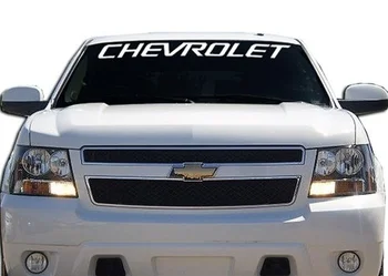 

Car Styling for White Windshield Decal Sticker Compatible for Chevy SAIL AVEO CRUZE EPICA MALIBU Captiva CAMARO SPARK