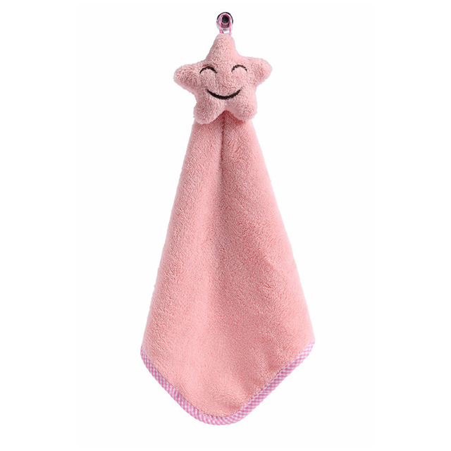 Face Soft Hanging Hand Towels Kitchen Towel Coral Velvet Absorbent Lint-Free Cloth Dishcloths Children Bathing Towel