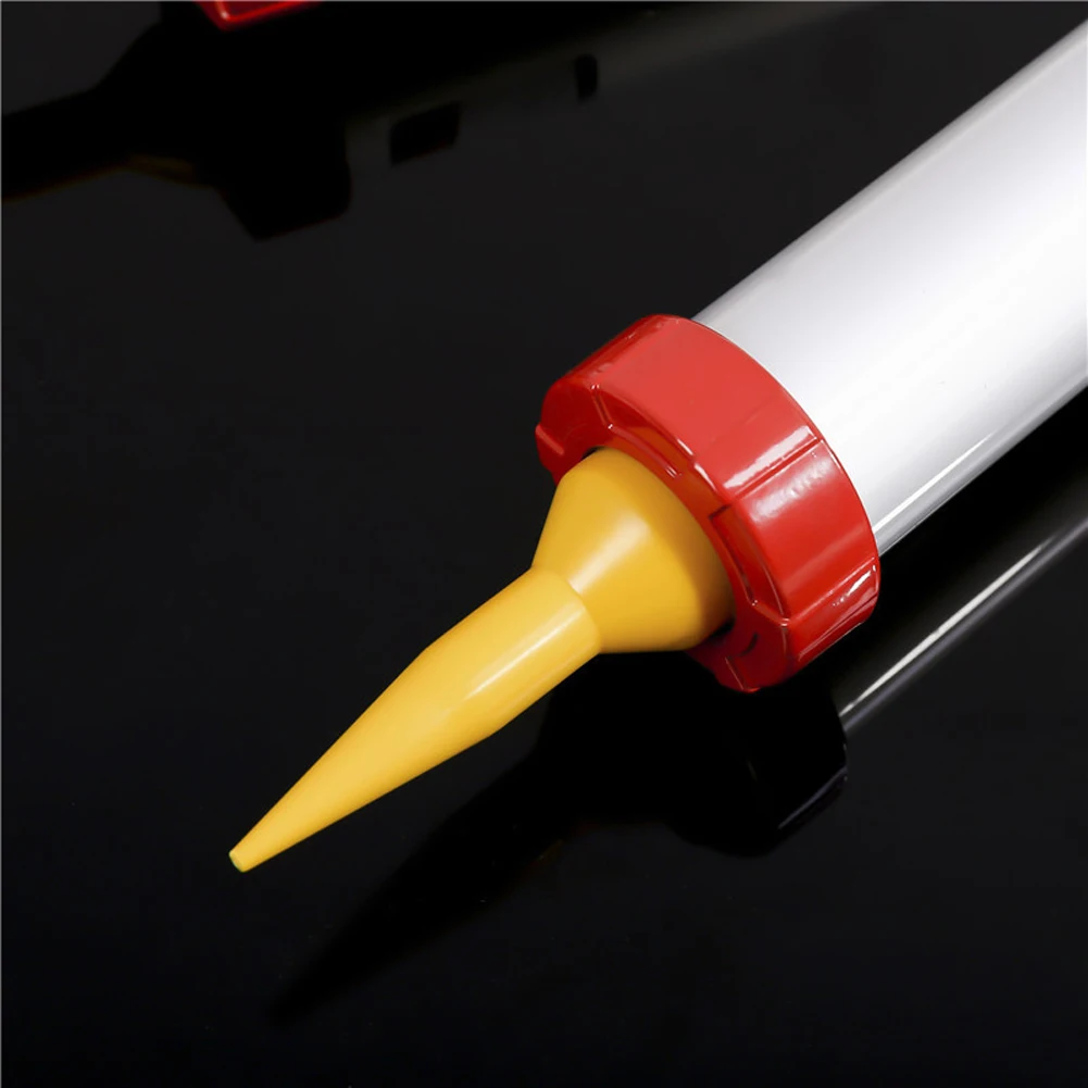 600ML Aluminum Alloy Structure Glue Maker Barrel Type Soft Silicone