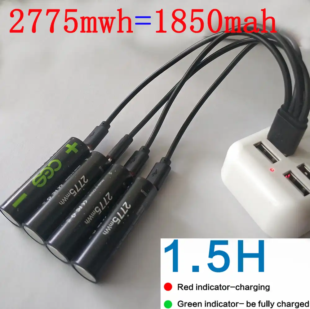 Ces 1850 2600mahの1 5v 2775mwhリチウムリチウムポリマーリポusb充電式リチウムリチウムイオンusbバッテリー Usbケーブルパック 充電池 Aliexpress