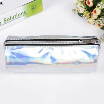 

Fashion Laser Cosmetic Bag Fashion Holographic Pencil Case Cosmetic Makeup Pouch Laser Zipper Purse Bag Toiletry Cases