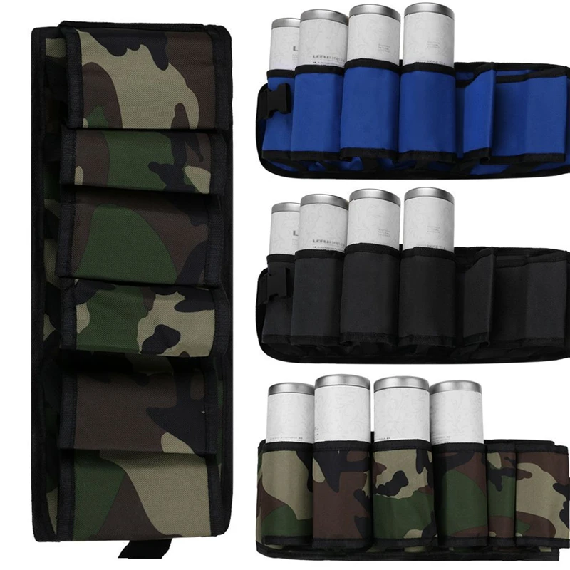 Portable Bottle Waist Beer Belt Bag Outdoor Climbing Camping Hiking Holster Wine Bottles Beverage Can Holder Hanging Organizer