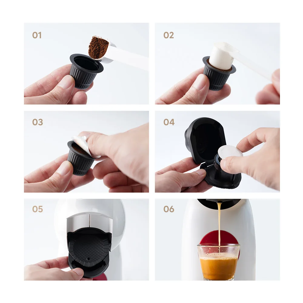 Reusable Capsule Adapter for Dolce Gusto Genio S Piccolo XS Coffee Adapter  Espresso Accessories