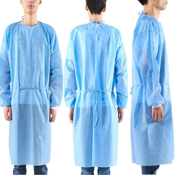 

Unisex Disposable Non Woven Drawstring Isolation Breathable Overall Protection Suit Beschermende Kleding Hooded Pak Stofdicht