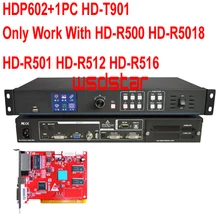 HDP602+ 1 шт. HD T901 светодиодный видео процессор Вход USB/HDMI/DVI/VGA/CVBS 1920*1200 светодиодный экран в аренду видеопроцессор LVP300 Лидер продаж