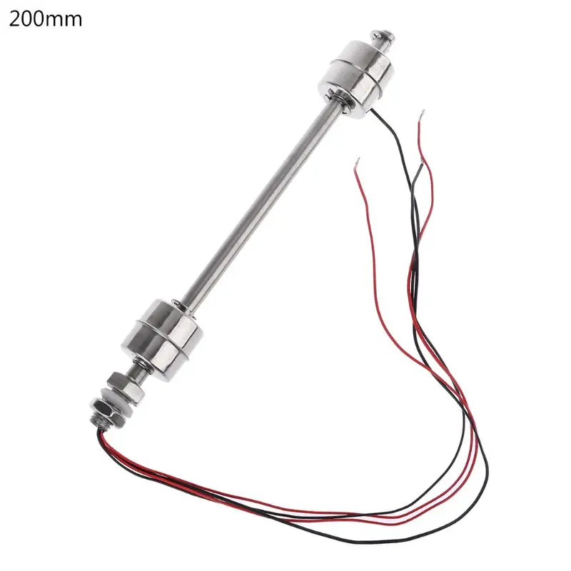 Water Level Switch Liquid Level Monitor Stainless Steel Float Switch Tank Liquid Water Level Sensor Double Ball Float Switch Tank Pool Flow Sensors