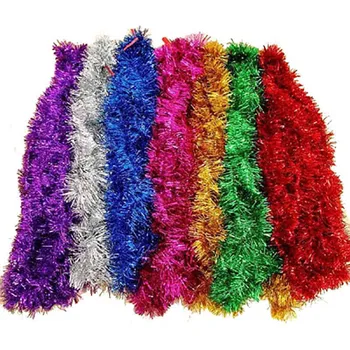 

New Year Christmas Decoration Bar Kitchen Tops Ribbon Garland Christmas Tree Ornaments Party Background wall decoration Supplies