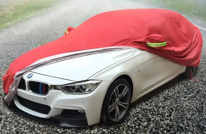 Автомобильный Чехол для внедорожника, защита от солнца, защита от ультрафиолета, снега, дождя, устойчивый к царапинам, водонепроницаемый чехол для BMW Class 6 f30 f10 f20 x1 x2 x3 x4 X5 - Название цвета: oxford red